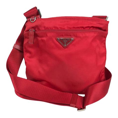 prada crossbody technical fabric red|prada silver crossbody handbags.